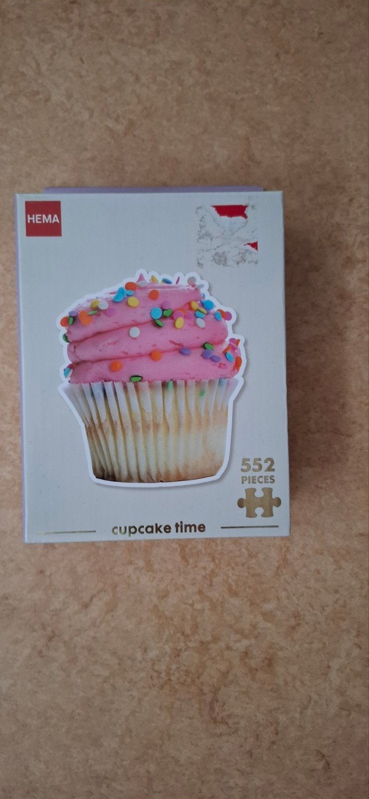 Leuke cupcake puzzel, Ophalen of Verzenden, 500 t/m 1500 stukjes, Zo goed als nieuw, Legpuzzel