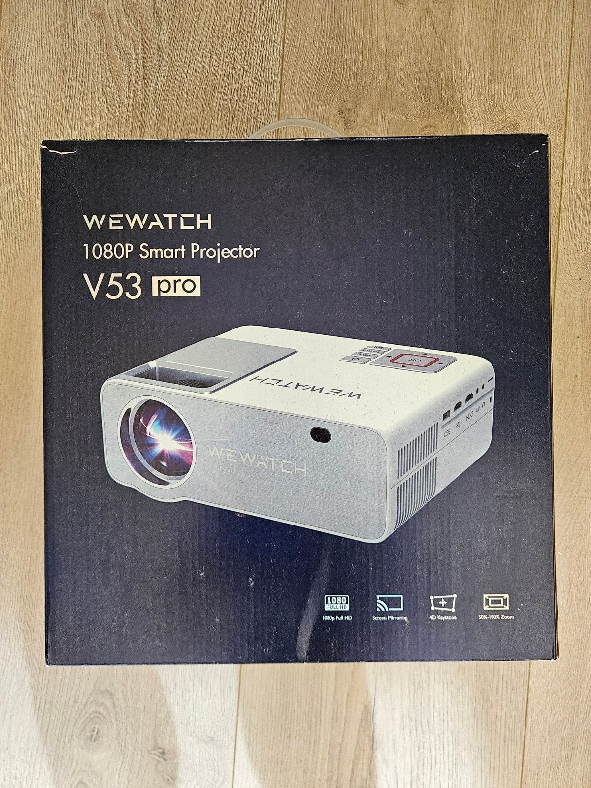 WEWATCH V53 Pro 1080P Smart Projector, Ophalen of Verzenden, LED
