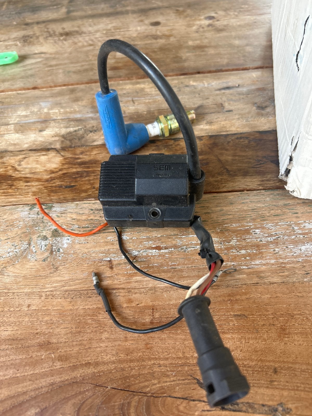 Ktm 250 1986 SEM Ontstekingsmodule met bougiekabel en sensor, Ophalen of Verzenden, Gebruikt, Universele onderdelen