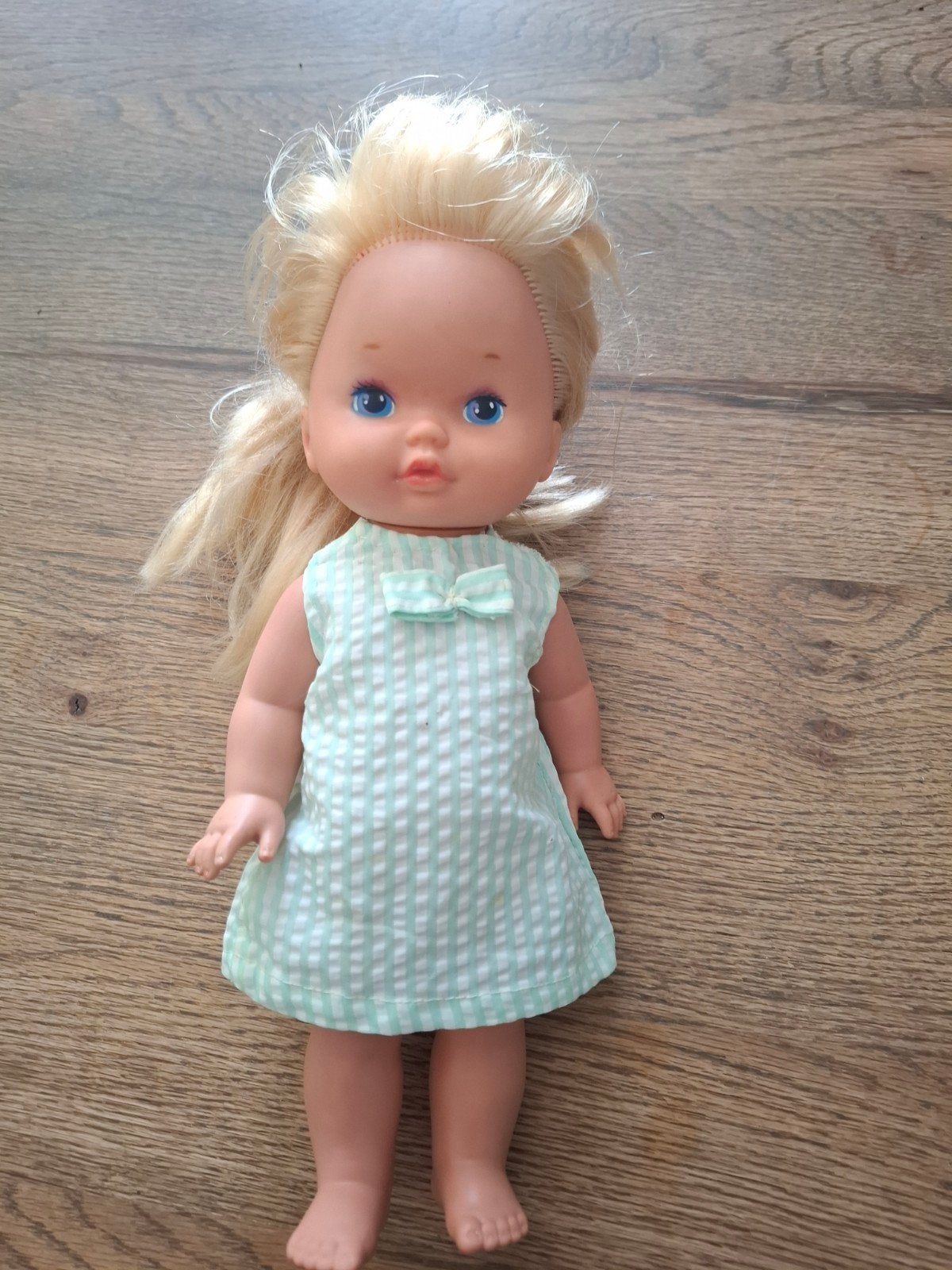 Vintage Mattel Babypop 1988. 1977 - Blond haar, blauwe ogen, Ophalen of Verzenden, Gebruikt, Babypop