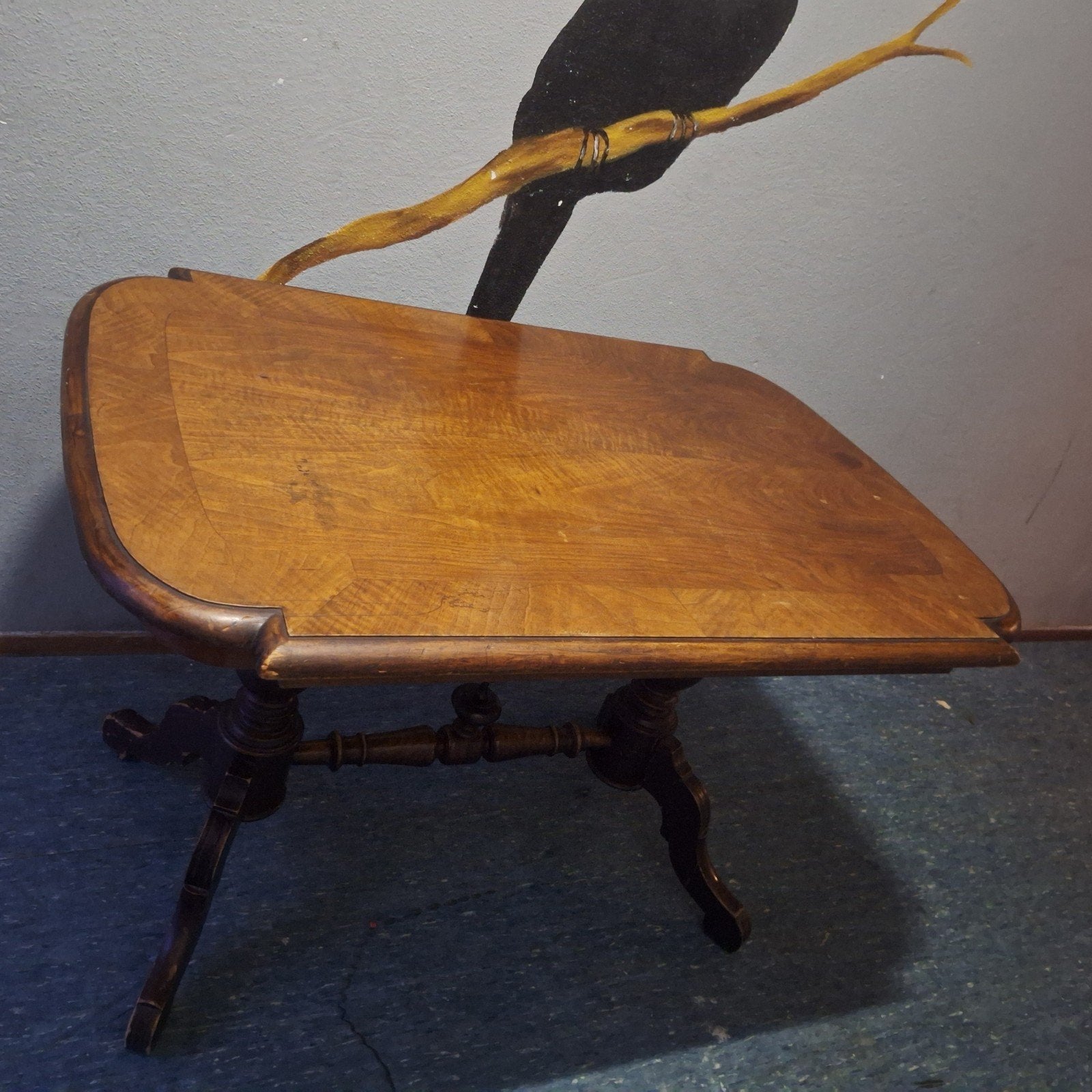 Antieke mahonie houten spinnenkoptafel, Ophalen