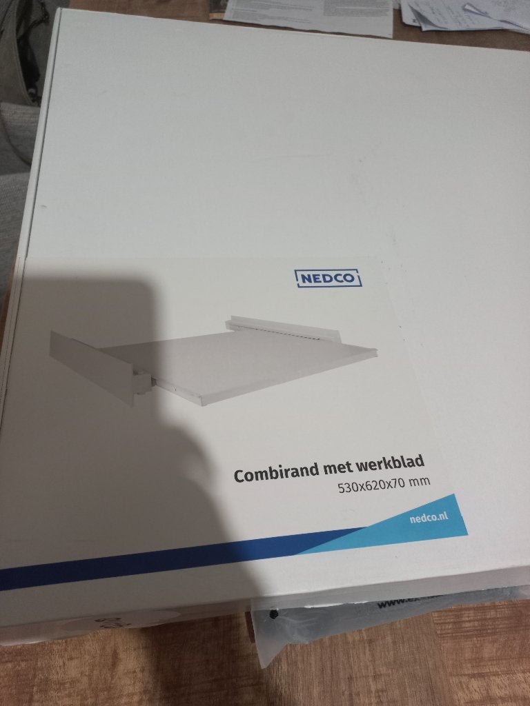 Nedco Combirand met werkblad tbv wasmachine, Witgoed en Apparatuur, Ophalen of Verzenden, Nieuw