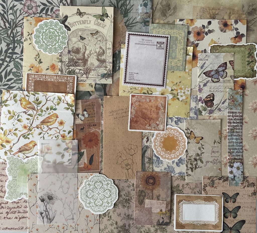 Scrapbooking herfst natuurlijke kleuren papier, Verzenden, Nieuw, Papier of Karton