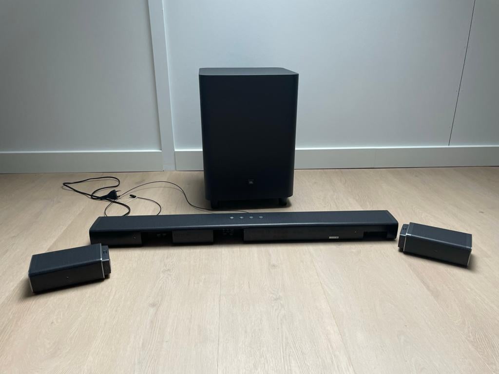 JBL Bar 5.1 Soundbar met draadloze subwoofer en surround, Ophalen, Bluetooth, Gebruikt
