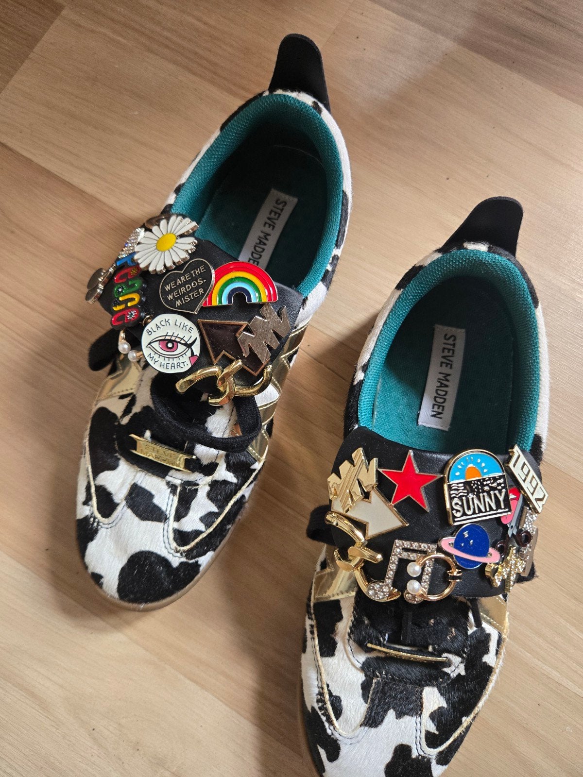 Steve Madden sneakers - Maat 38 - Zo goed als nieuw, Zwart, Steve Madden, Ophalen of Verzenden, Sneakers of Gympen