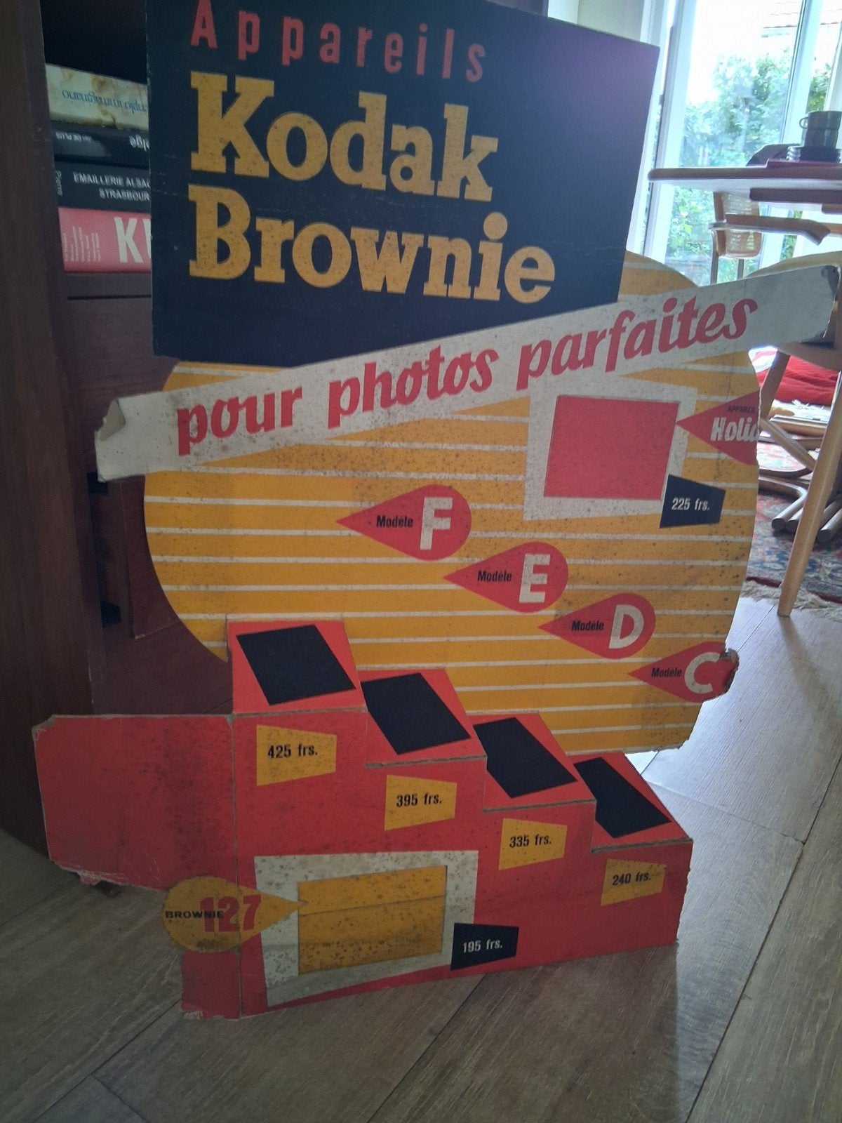 Groot oud reclamebord Kodak Display, Ophalen of Verzenden, Gebruikt