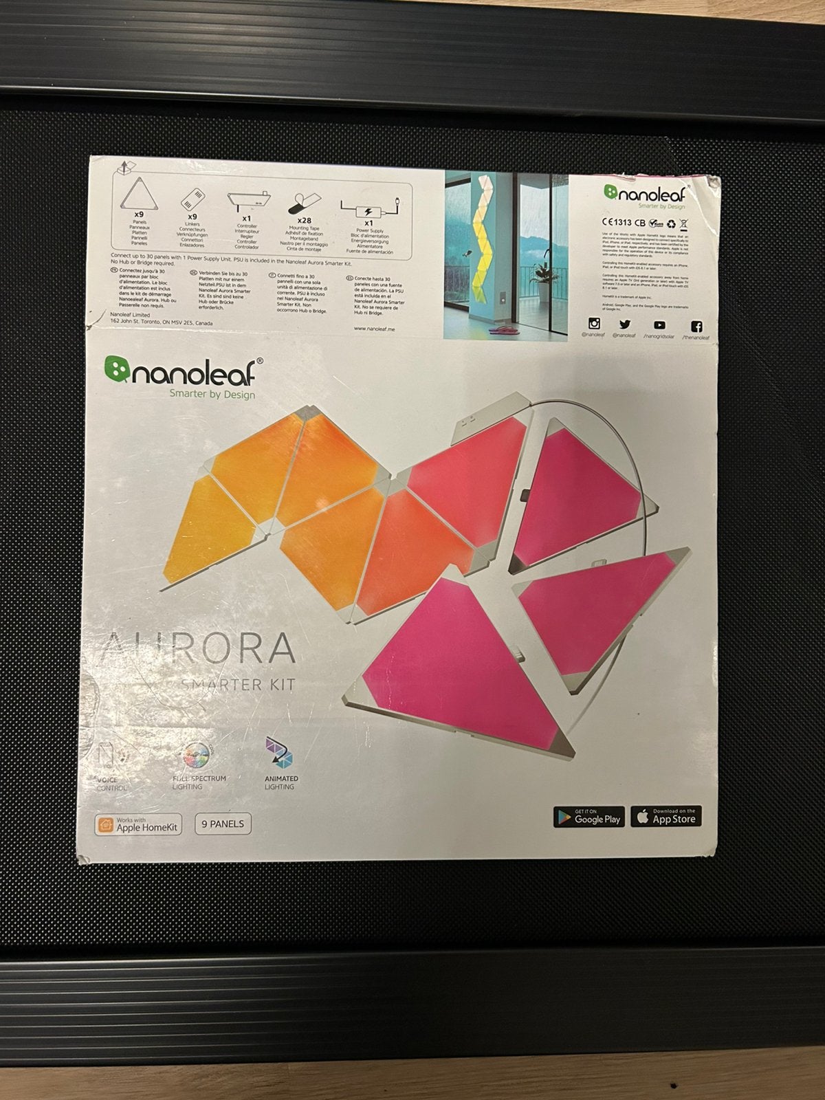 Nanoleaf Aurora (starter en expansion pakket), Huis en Inrichting, Ophalen, Zo goed als nieuw, Overige merken, Meerkleurig