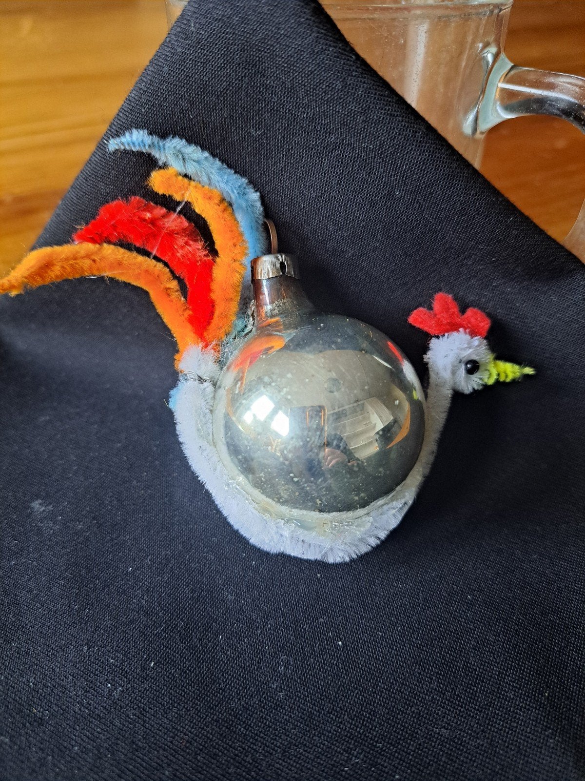aparte oude kerstbal kip, Diversen, Ophalen of Verzenden