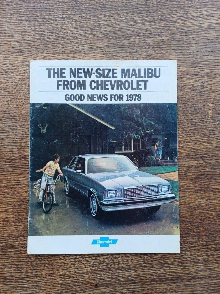 The new-size CHEVROLET Malibu 1978 brochure orig. U.S.A., Ophalen of Verzenden, Gelezen, Chevrolet