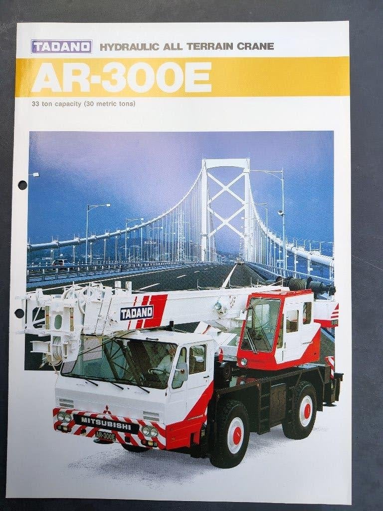 Tadano AR-300E – Datablad, Ophalen of Verzenden, Zo goed als nieuw, Overige merken