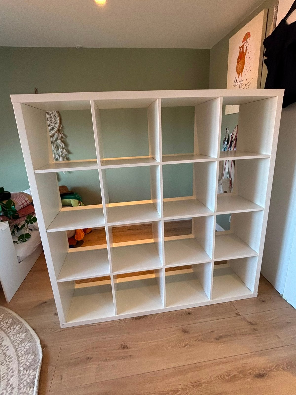 Kast met 16 vakken open wit Kallax ikea, Huis en Inrichting, Kasten | Boekenkasten, Ophalen, Met plank(en), 100 tot 150 cm, 100 tot 150 cm