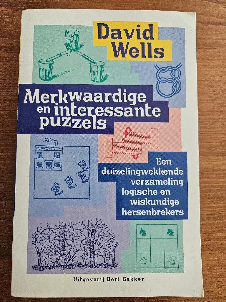 Boek "Merkwaardige en interessante puzzels" (D. Wells), Hobby en Vrije tijd, Denksport en Puzzels, Ophalen of Verzenden, Minder dan 500 stukjes