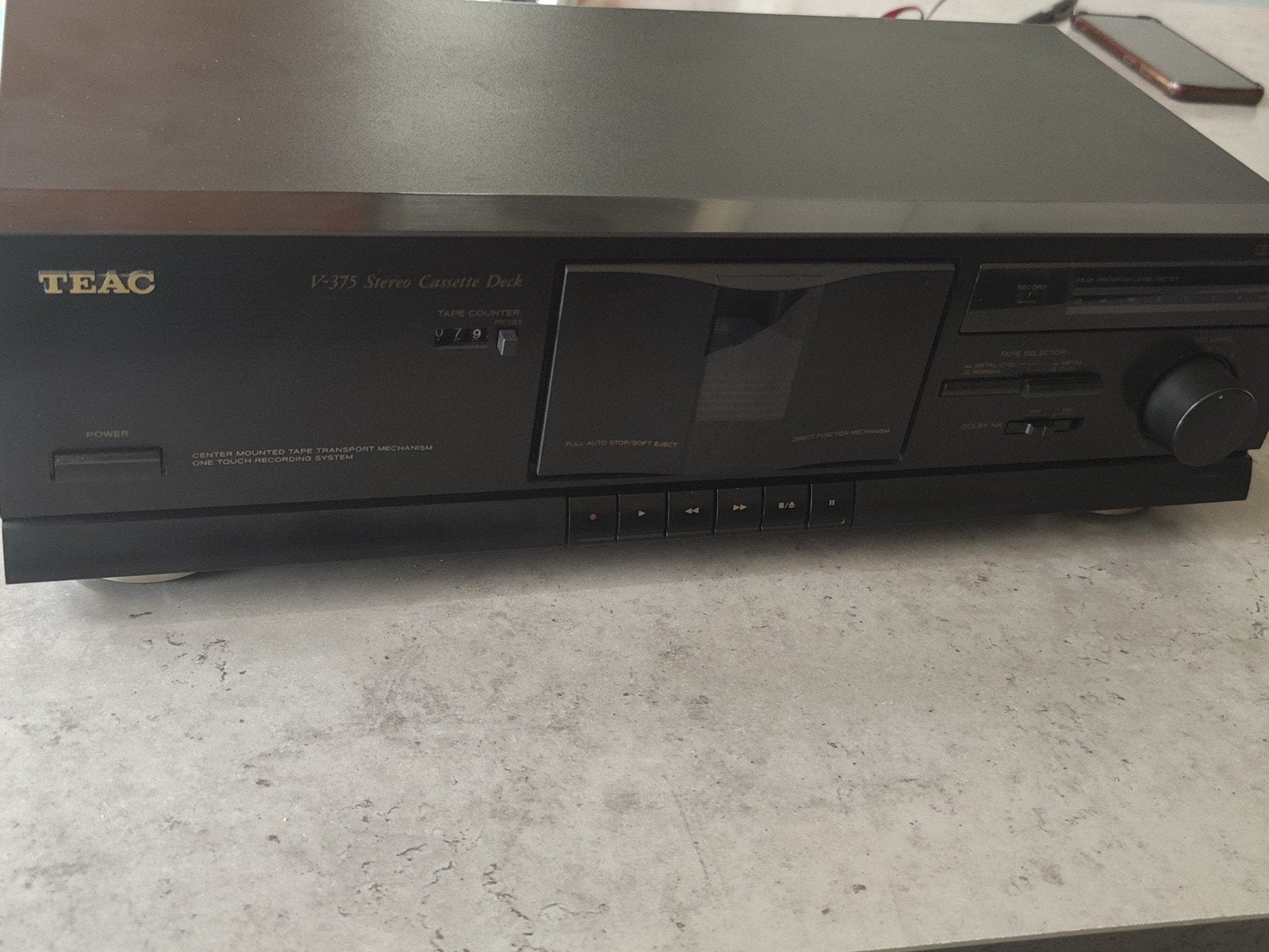 TEAC V-375 Stereo Cassette Deck - Vintage Cassettedeck, Ophalen of Verzenden, Enkel, Overige merken, Tape counter