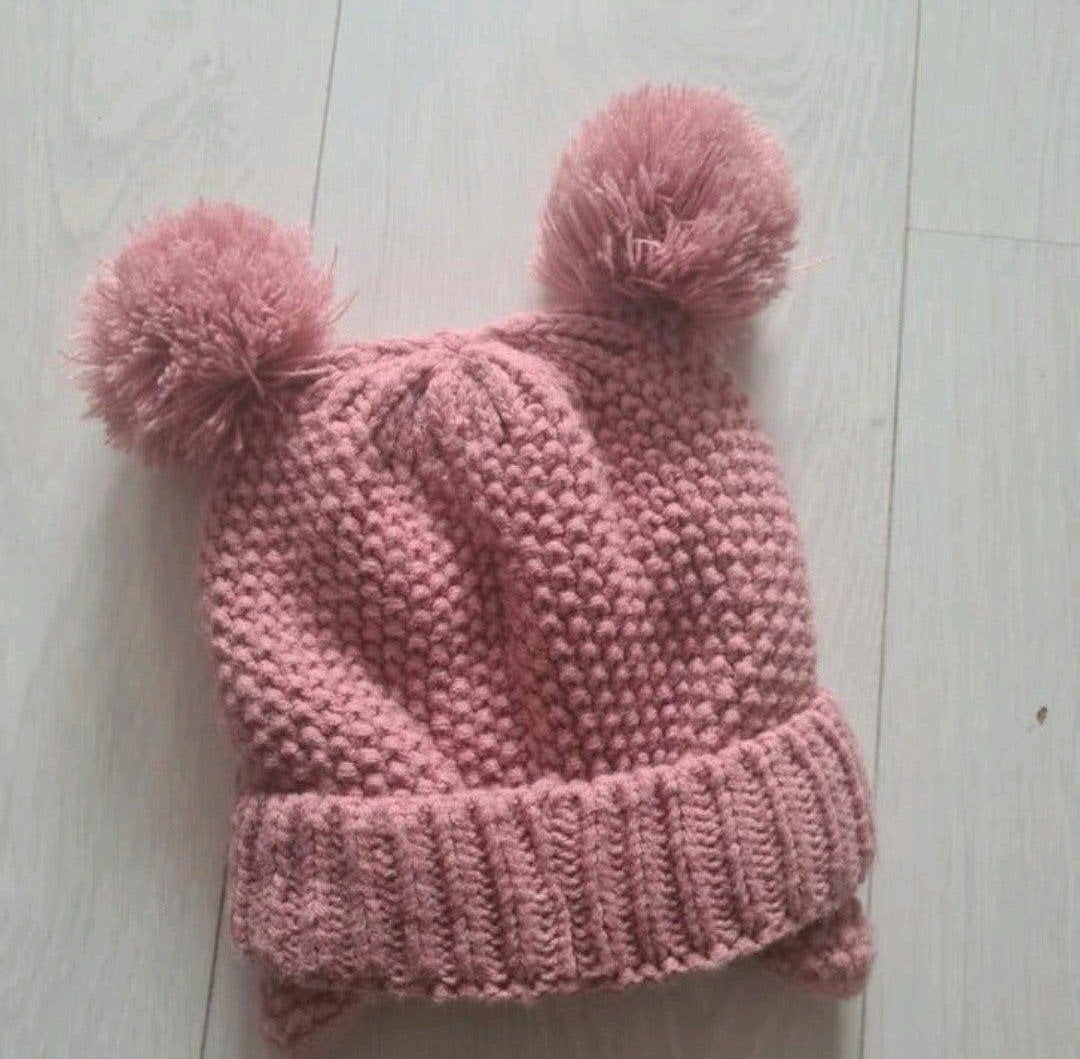 Muts 9-24 maanden roze zgan, Meisje, Ophalen of Verzenden, Zo goed als nieuw, Maat 86