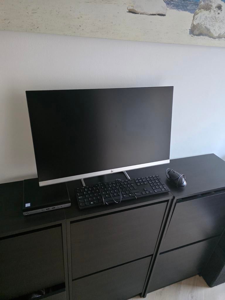 Thuiswerk set met 27 inch monitor en HP Prodesk mini pc, Computers en Software, Monitoren, Ophalen of Verzenden, HP