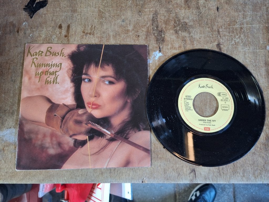 Vintage vinyl single Kate Bush running up that hill uit 1985, Ophalen of Verzenden, Gebruikt, Pop