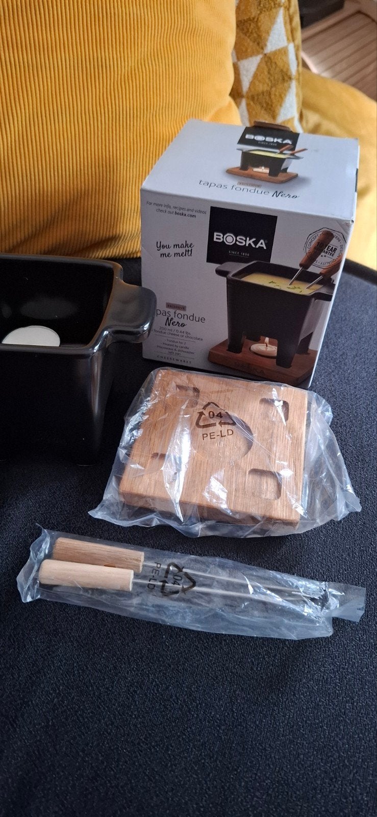 Boska kaas/choco fondue setje, Witgoed en Apparatuur, Fonduesets, Ophalen of Verzenden, Nieuw, Brander, Fondueset