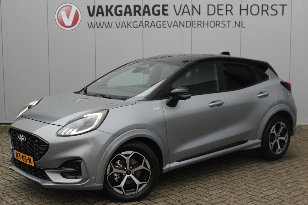 Ford Puma 1.0-125pk EcoBoost Mild-Hybrid ST-Line, two-tone., Auto's, Ford, Voorwielaandrijving, 12 maanden, 1226 kg, Automatische klimaatregeling