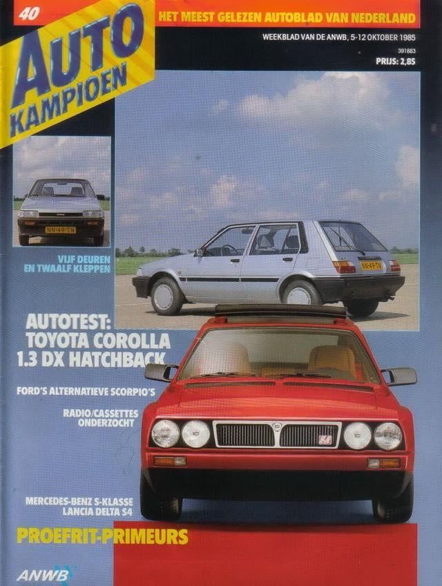 Autokampioen 40 1985: Lancia Delta S4 - Citroen DS - Renault, Ophalen of Verzenden, Gelezen, Algemeen