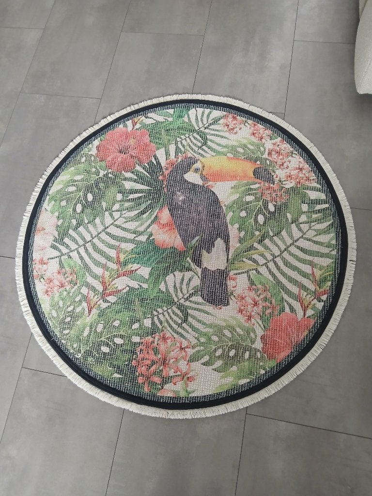 Mat, Huis en Inrichting, Stoffering | Tapijten en Kleden, Rond, Overige kleuren, 100 tot 150 cm, 50 tot 100 cm