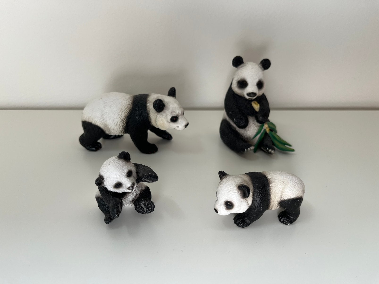 Schleich - Panda familie, Ophalen of Verzenden, Gebruikt