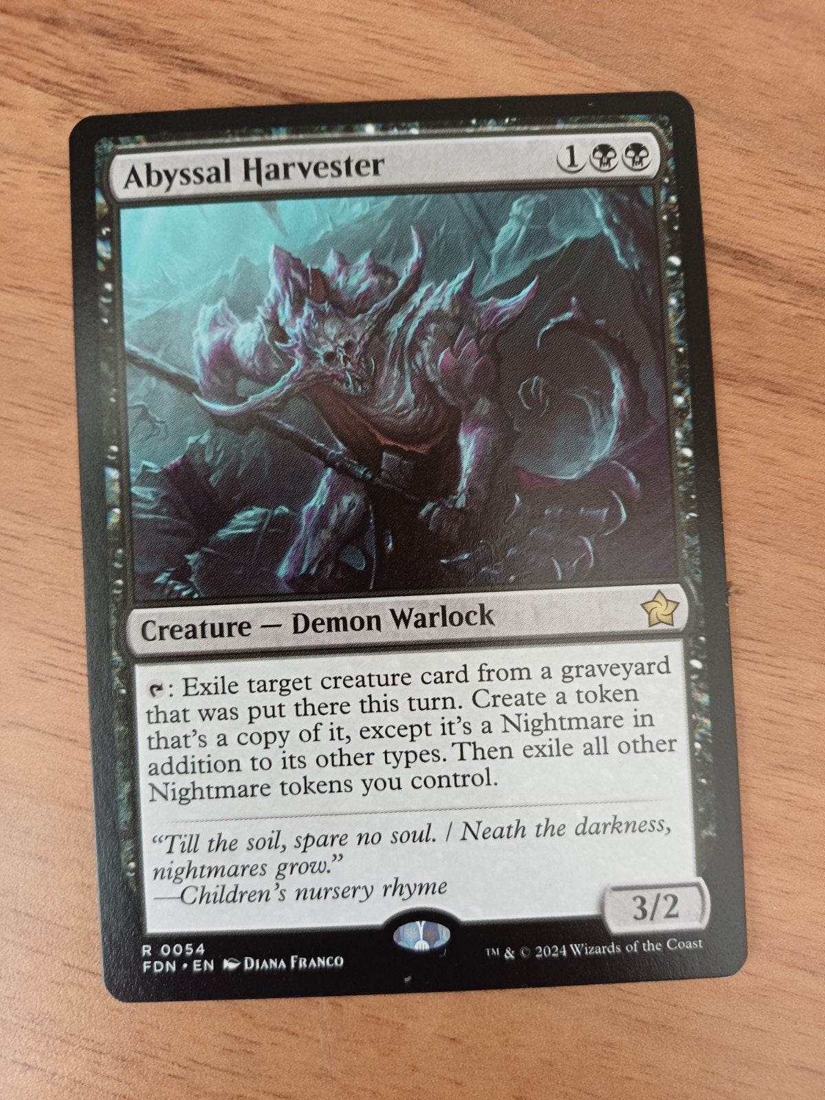 Magic: The Gathering - Abyssal Harvester (FDN EN), Hobby en Vrije tijd, Verzamelkaartspellen | Magic the Gathering, Ophalen of Verzenden