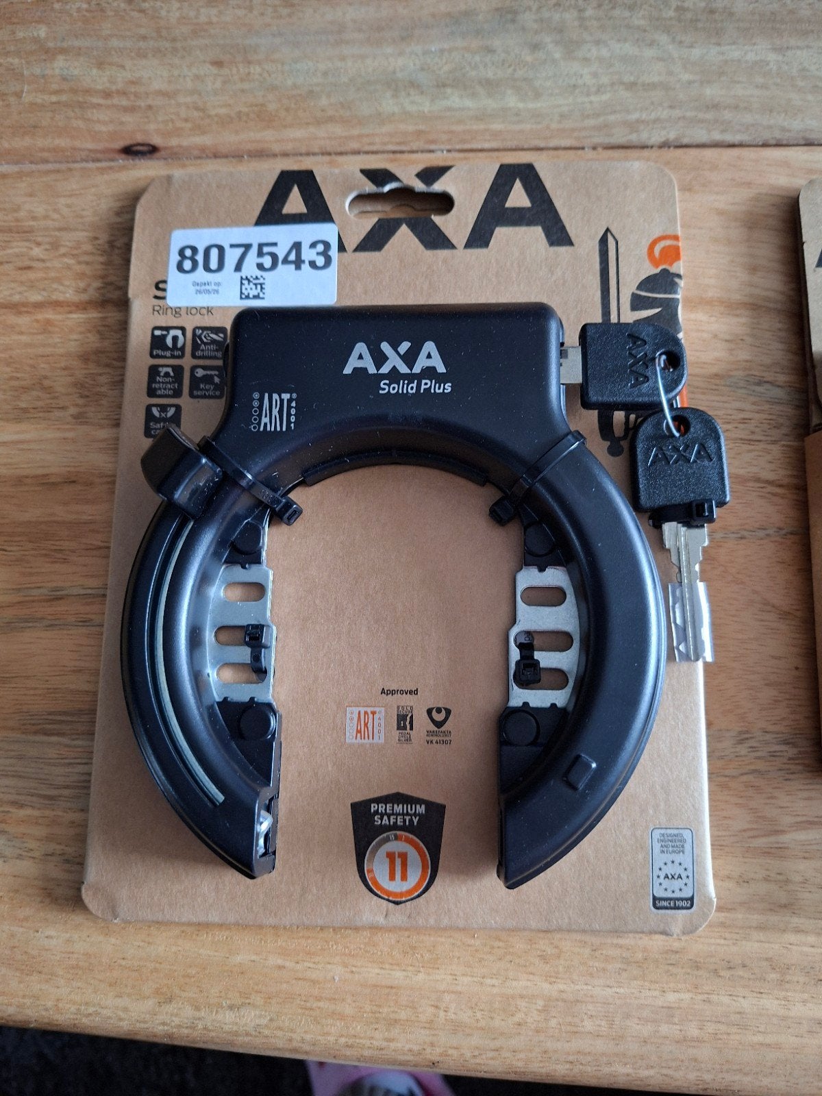 Nieuw AXA Solid Plus Ringslot met Flex Mount Bevestiging, Ophalen of Verzenden, Nieuw, Ringslot