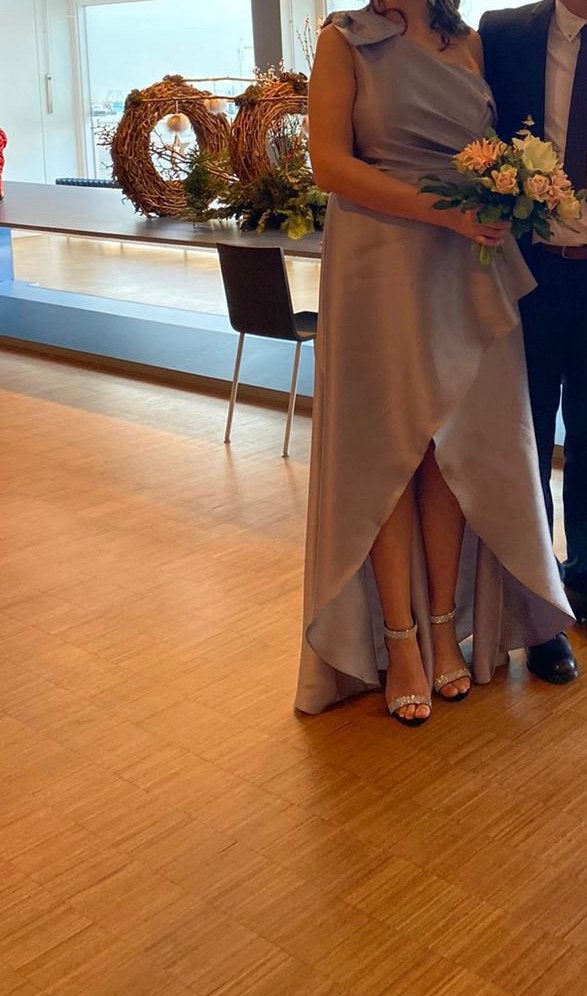 Gala jurk Adrianna Papell, Kleding | Dames, Gelegenheidskleding, Galajurk, Blauw, Maat 46/48 (XL) of groter, Ophalen of Verzenden