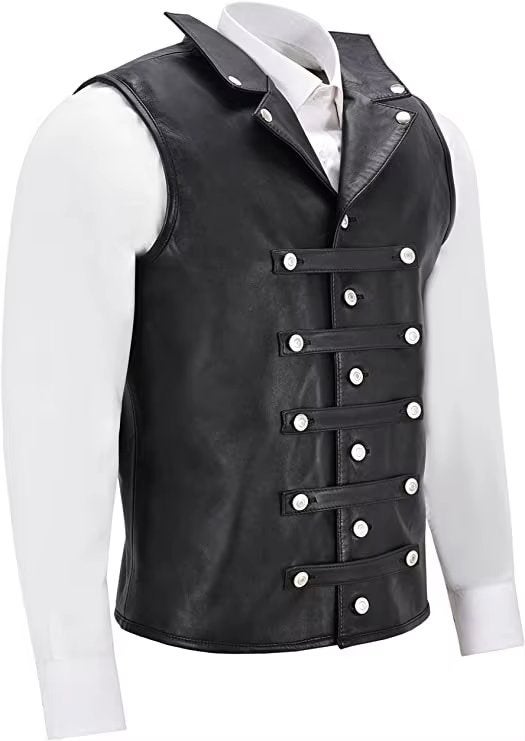 Heren zwart middeleeuws korset vest, Kleding | Heren, Verzenden, Nieuw, Overige maten, Kleding