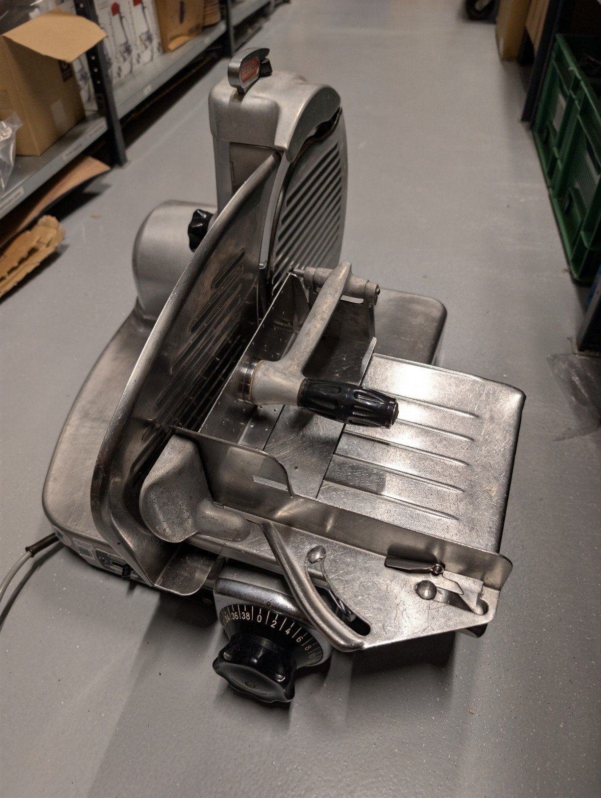 Berkel snijmachine, Ophalen, Gebruikt