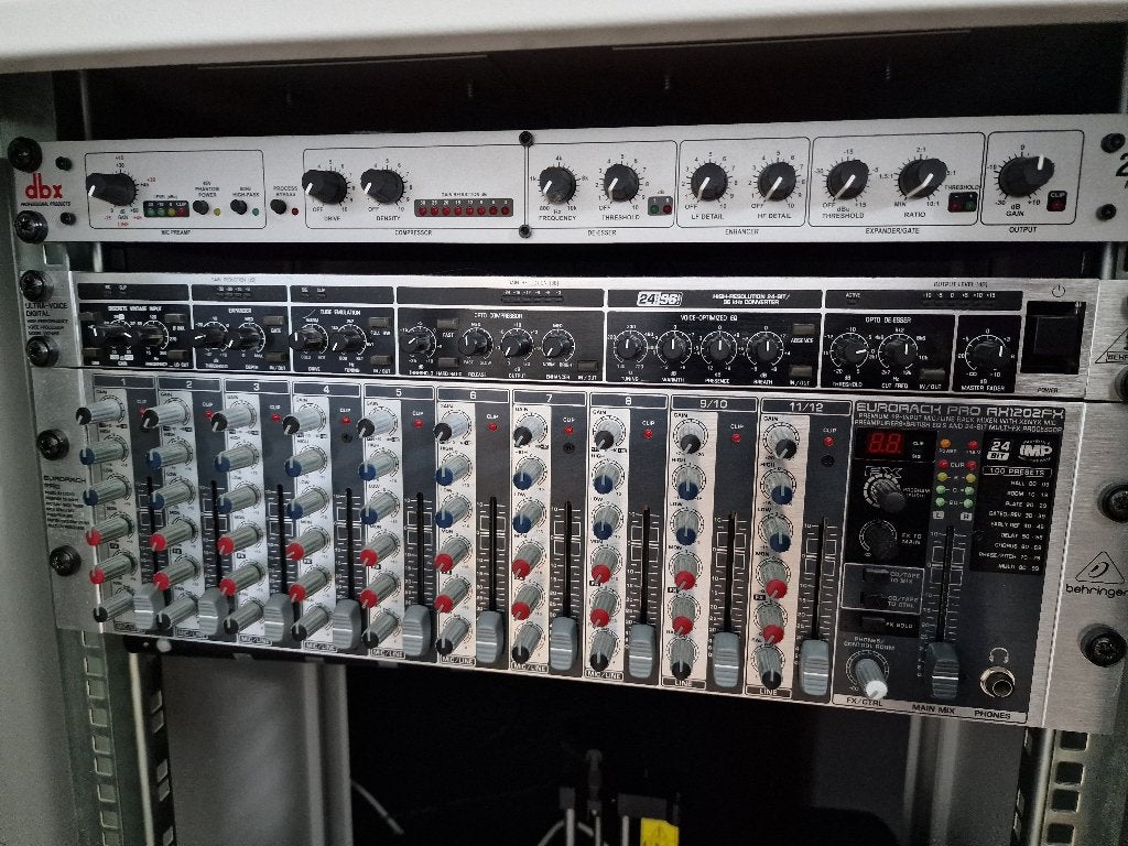 Behringer Eurorack Pro RX1202FX, Ophalen, Gebruikt, 10 tot 20 kanalen, Microfooningang