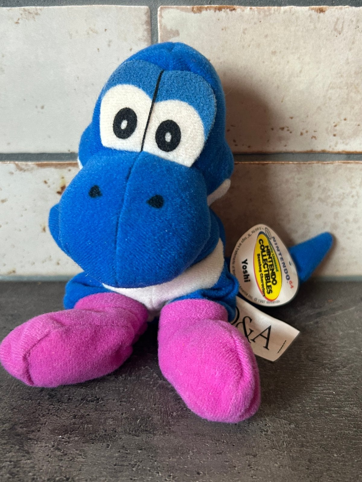 Blue Yoshi Nintendo 64 BD&A 1997 blauwe originele tag, Ophalen of Verzenden, Zo goed als nieuw, Overige typen