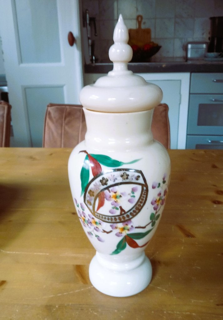 Grote opaline vaas, Ophalen of Verzenden