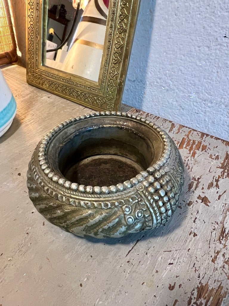 Antiek zilver boho tribale armband Oman Arabische enkelband, Ophalen of Verzenden