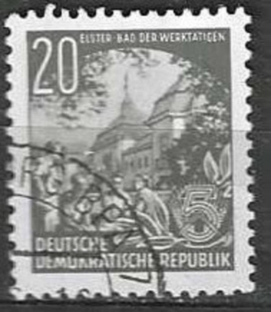 Duitsland DDR 1953 - Yvert 125 - Vijfjarenplan (ST), Verzenden, DDR, Gestempeld