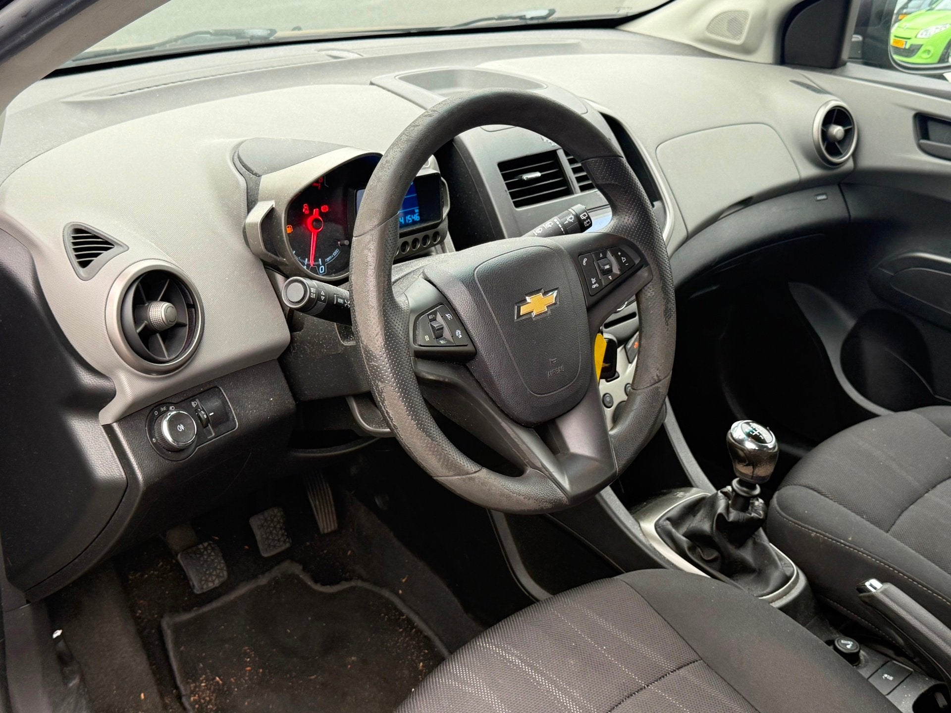 Chevrolet Aveo 1.2 LT Airco| LM Velgen|CruiseControl!, Auto's, Euro 5, 4 cilinders, 1229 cc, Zwart