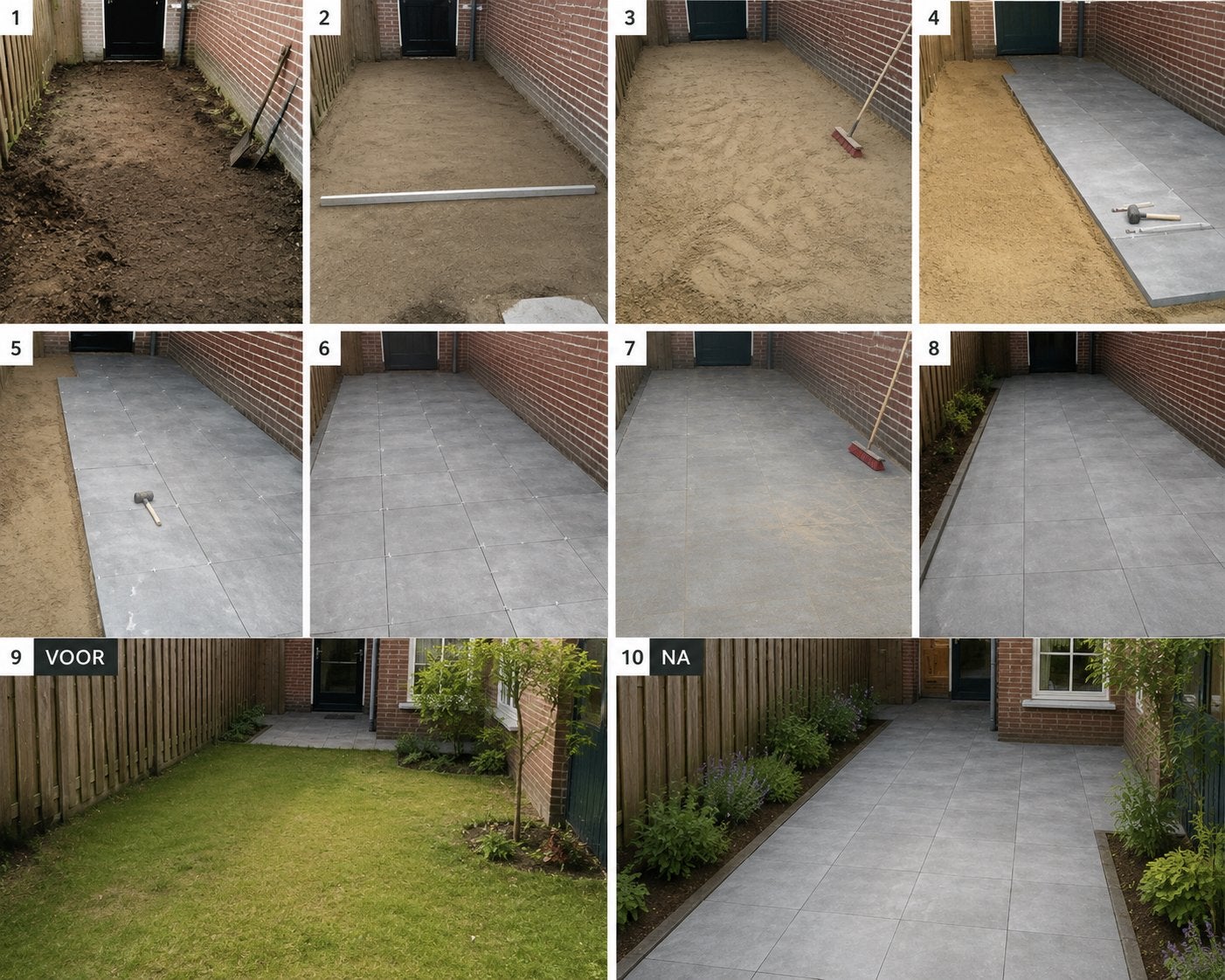Tuin bestrating - Tuin tegels - Tegelzetter - Stratenmaker, Garantie, Tuinontwerp