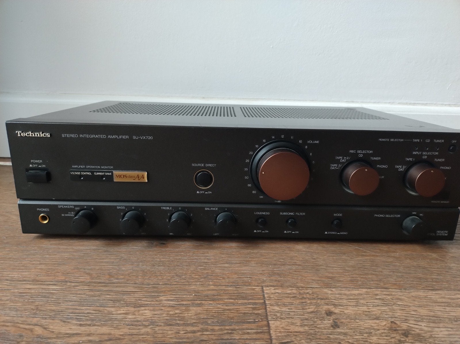 Technics SU-VX720 Stereo Geïntegreerde Versterker (defect), Ophalen, Niet werkend, Stereo, 120 watt of meer