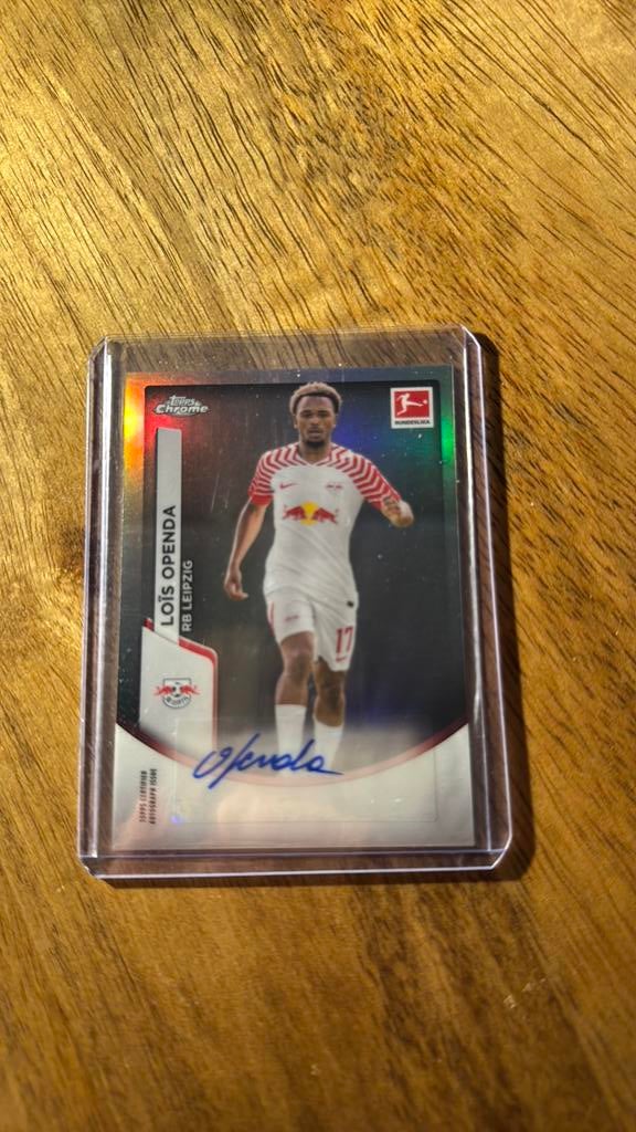Lois Openda Autograph Topps Chrome Bundesliga, Ophalen of Verzenden, Nieuw, Plaatje