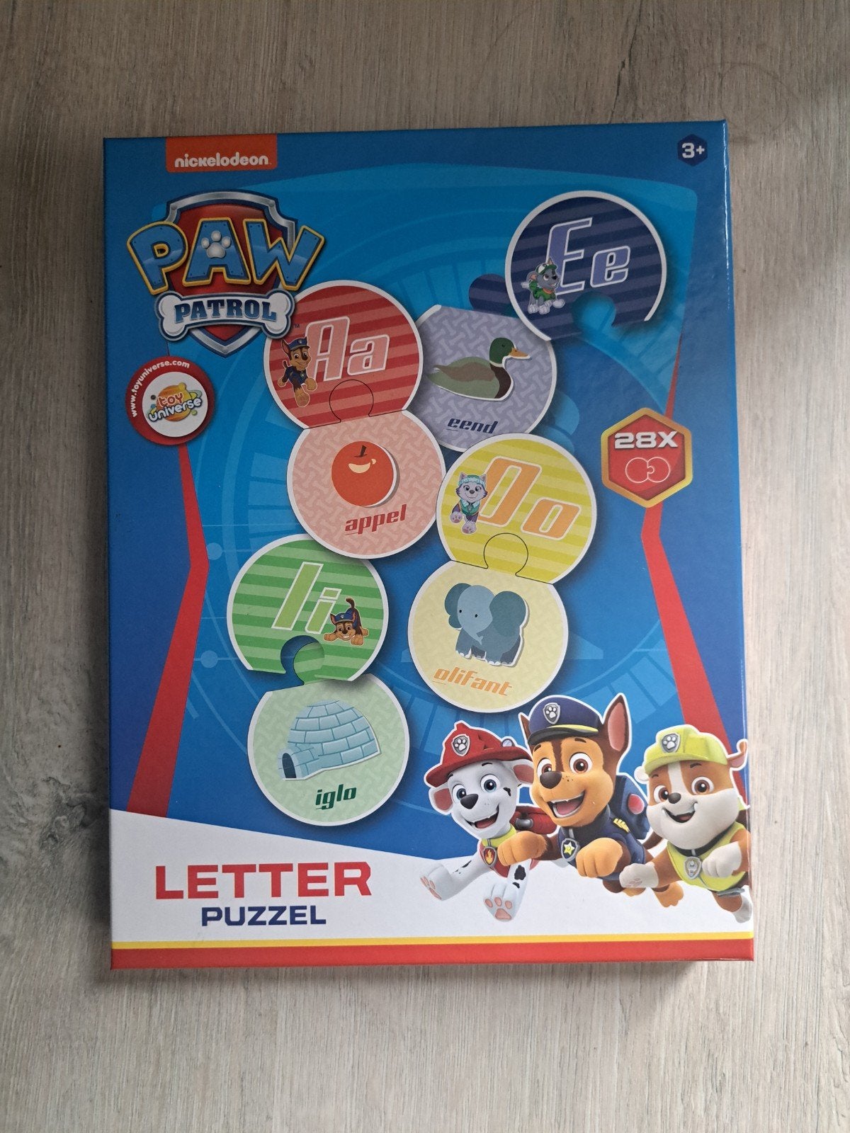 Paw Patrol Letter Puzzel - Leer Letters Spelenderwijs, Ophalen, Zo goed als nieuw, Taal en Lezen