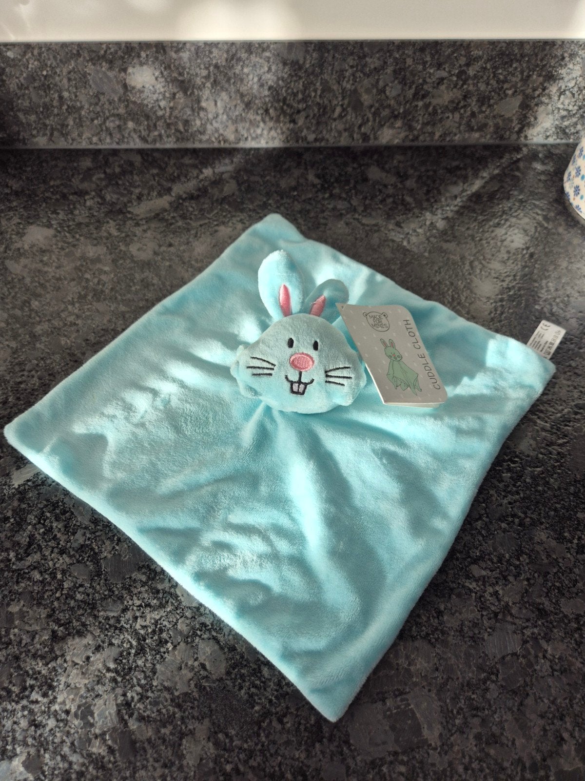 Konimpex - Knuffeldoekje Konijn blauw nieuw, Kinderen en Baby's, Ophalen of Verzenden, Nieuw, Konijn