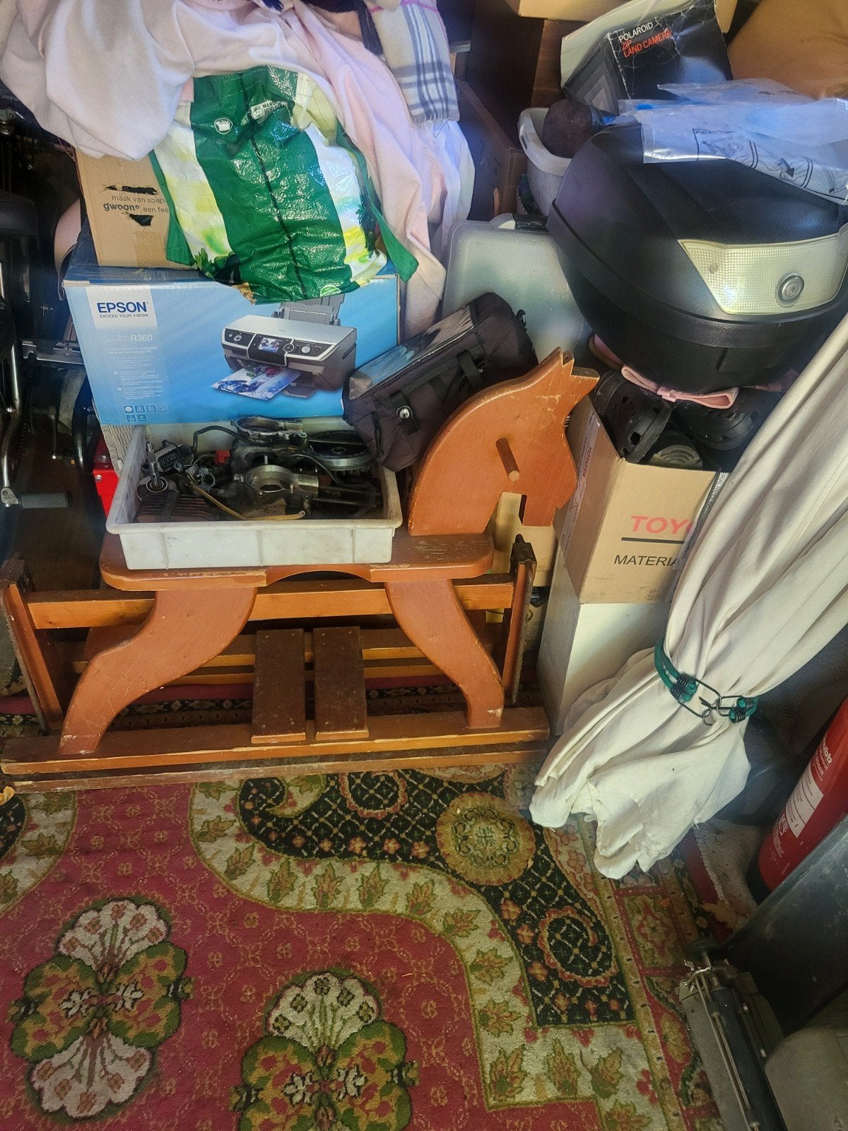 Gratis houten hobbel paard, Ophalen, Gebruikt