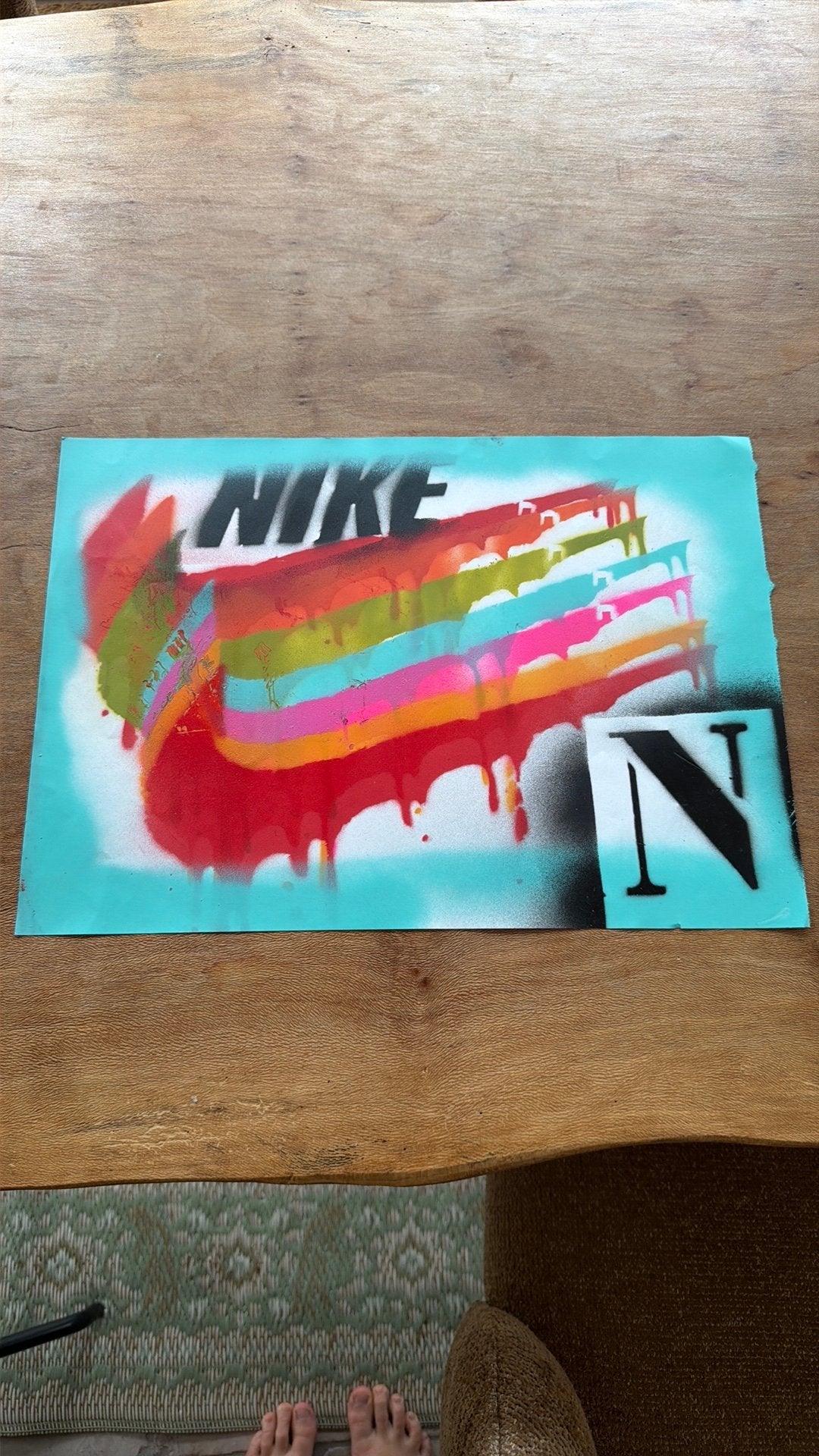 Nike graffiti poster, Ophalen, Zo goed als nieuw, A1 t/m A3