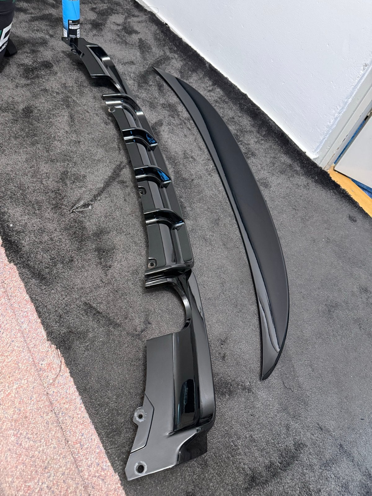 BMW F30 Spoiler en Diffuser Set - Glanzend Zwart, Auto-onderdelen, Ophalen of Verzenden, Nieuw, Achter, BMW