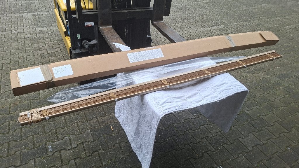 Zeer mooie GOUDE Jaloezie Aluminium Luxaflex NIEUW, Ophalen, ., Overige kleuren, 200 cm of meer