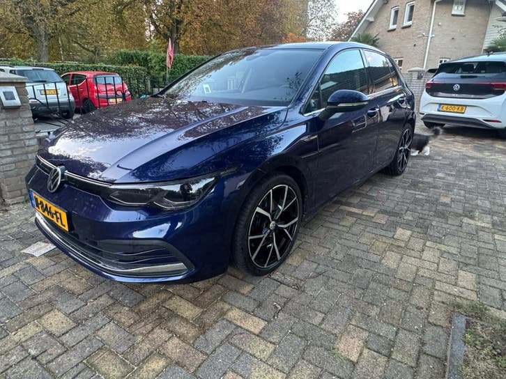 Volkswagen Golf 1.5 150pk 7-DSG 2020 Virtual/Pano/IQ/ACC, Stof, Zwart, 4 cilinders, Blauw