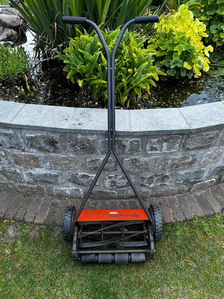 Husqvarna grasmaaier, Tuin en Terras, Grasmaaiers, Ophalen, Gebruikt, Handgrasmaaier, 50 cm of meer