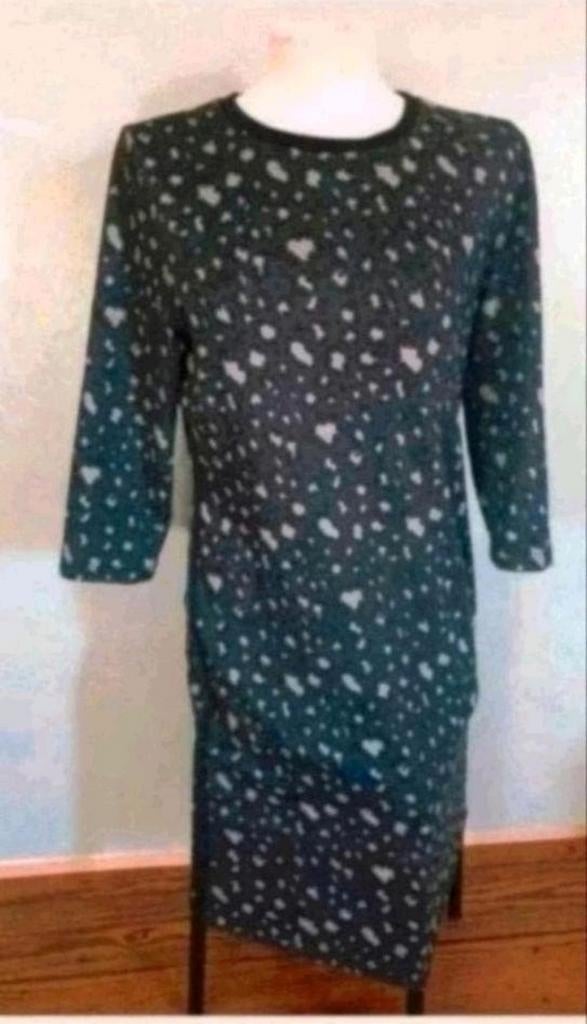 Blauw tijgerprint jurk, Kleding | Dames, Jurken, Maat 38/40 (M), Blauw, Ophalen of Verzenden, Zo goed als nieuw