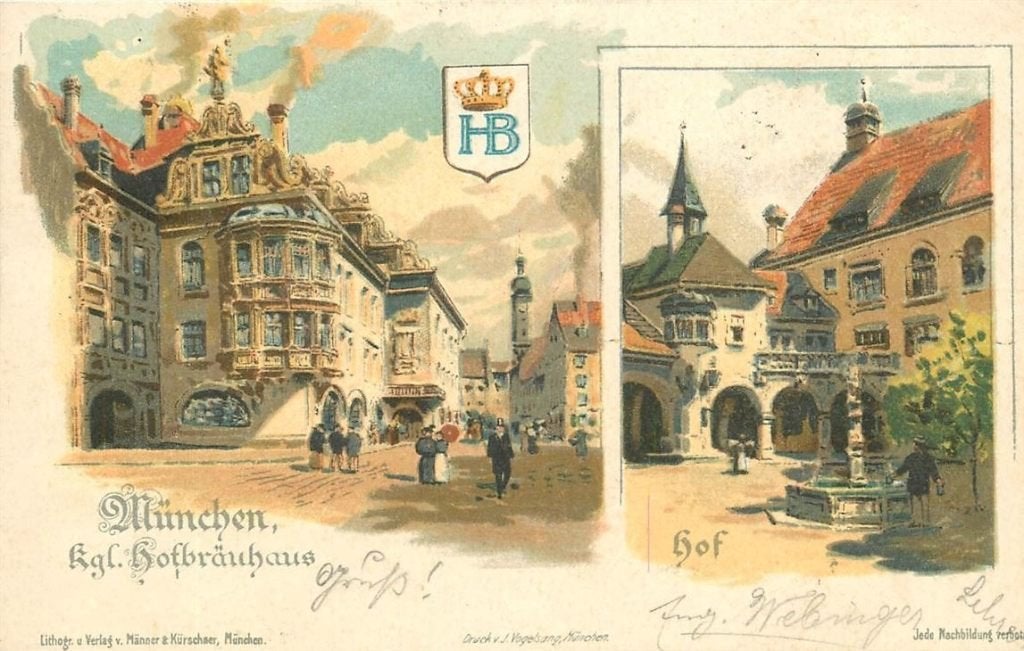 379-010-021 Munchen Kgl Hofbrauhaus, Verzenden, Voor 1920, Duitsland
