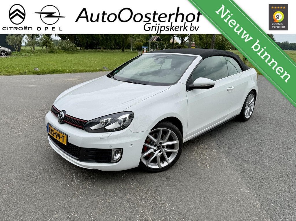 Volkswagen Golf Cabrio 2.0 TSI GTI Automaat, 4 cilinders, Wit, Bedrijf, Golf